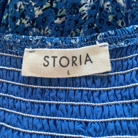 Stories - L - Blue - Hi Low Maxi Dress - Picture 4 of 5